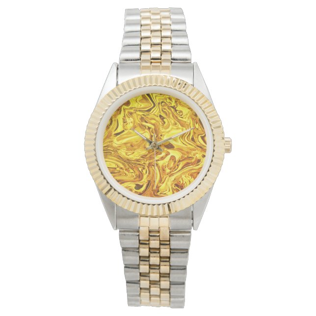 vloeibaar goud horloge (Voorkant)