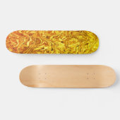 vloeibaar goud skateboard (Horizontaal)