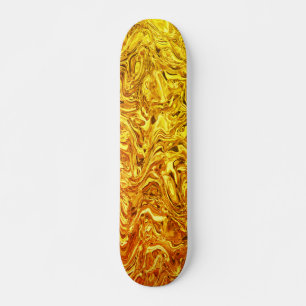 vloeibaar goud skateboard
