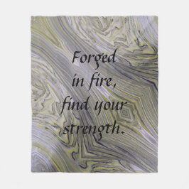 Vloeibaar gouden fleece deken