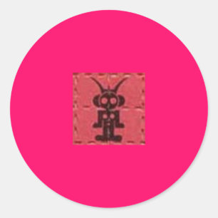 vloeibaar hemdgebak ronde sticker