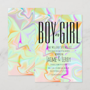 Vloeibaar Iridescent Geslacht onthullen Kaart