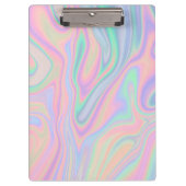Vloeibaar Iridescent Unicorn kleurenontwerp Klembord (Voorkant)