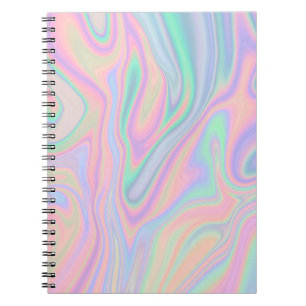 Vloeibaar Iridescent Unicorn kleurenontwerp Notitieboek