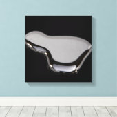 Vloeibaar kwik canvas afdruk (Insitu (Houten vloer))