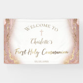 vloeibaar marmer | Eerste mededeling Spandoek (Horizontaal)