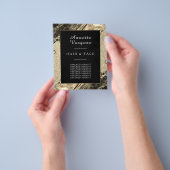 Vloeibaar metaalgoud flyer (Hand)