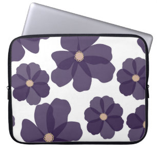 Vloeibaar naadloos patroon met met de hand getrokk laptop sleeve