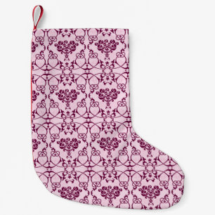 Vloeibaar, naadloos roos, bouqet roze en bla kleine kerstsok
