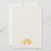 Vloeibaar vlinderadvies voor Baby shower Kaart (Achterkant)