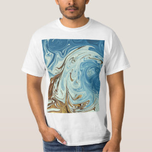 Vloeibaar vloeibaar abstract patroon t-shirt