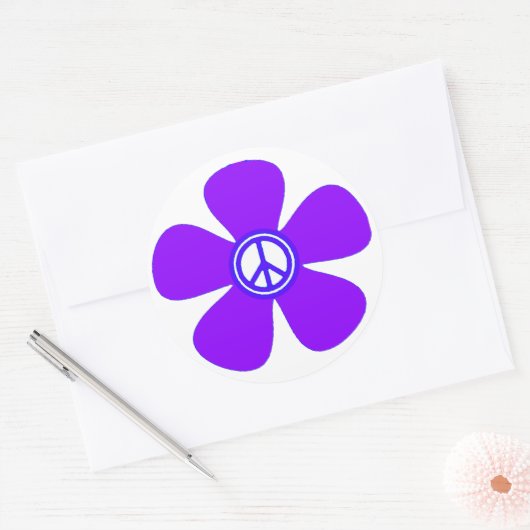 Vloeibaarheidsteken Ronde Sticker (Envelop)