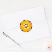 Vloeibaarheidsteken Ronde Sticker (Envelop)