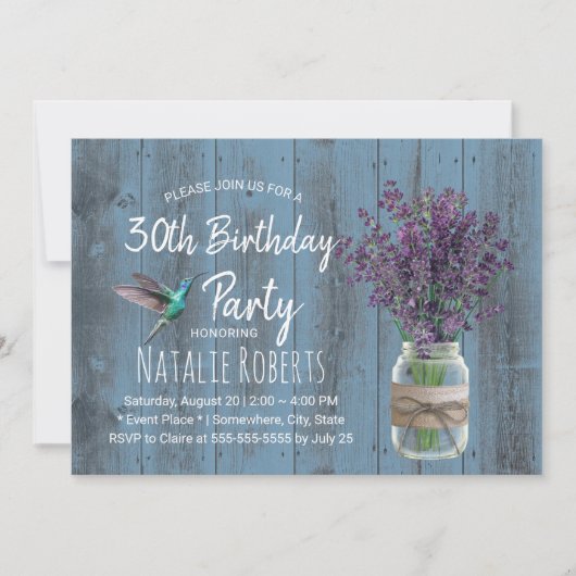 Vloeibaars en reuzenvogel Stustblauw Birthday Kaart (Voorkant)