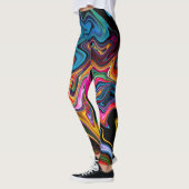 Vloeibare Abstracte legginen Leggings (Links)