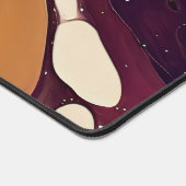 Vloeibare abstracte marmeren kunst bureaumat (Hoek)