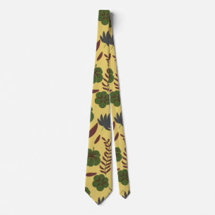 Vloeibare bloemen en vlinderbloemigen, naadloos stropdas