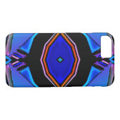 Vloeibare Blues Geometrisch Ontwerp Case-Mate iPhone Case (Achterkant (Horizontaal))