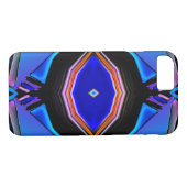 Vloeibare Blues & Roze Glow Geometrisch Ontwerp Case-Mate iPhone Case (Achterkant (Horizontaal))