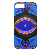 Vloeibare Blues & Roze Glow Geometrisch Ontwerp Case-Mate iPhone Case (Achterkant)