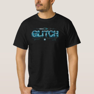 Vloeibare Chrome Typografie T-shirt