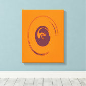 Vloeibare cirkels - Gewikkeld canvas (Insitu (Houten vloer))