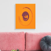 Vloeibare cirkels - Gewikkeld canvas (Insitu (Woonkamer))