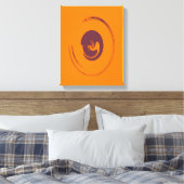 Vloeibare cirkels - Gewikkeld canvas (Insitu (Slaapkamer))