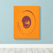 Vloeibare cirkels - Gewikkeld canvas (Insitu (Houten vloer))