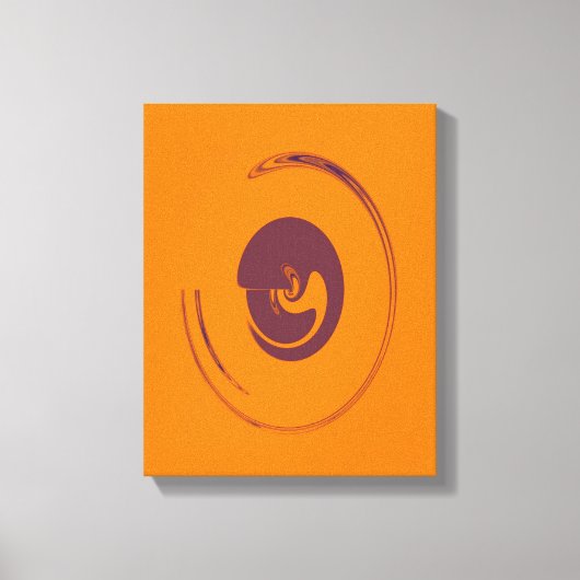 Vloeibare cirkels - Gewikkeld canvas (Voorkant)