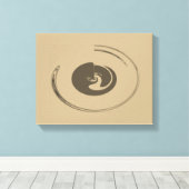 Vloeibare cirkels - Gewikkeld canvas (Insitu (Houten vloer))