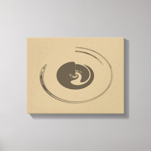 Vloeibare cirkels - Gewikkeld canvas (Voorkant)