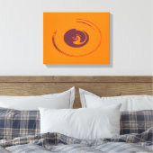 Vloeibare cirkels - Gewikkeld canvas (Insitu (Slaapkamer))