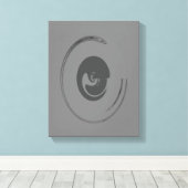 Vloeibare cirkels - Gewikkeld canvas (Insitu (Houten vloer))