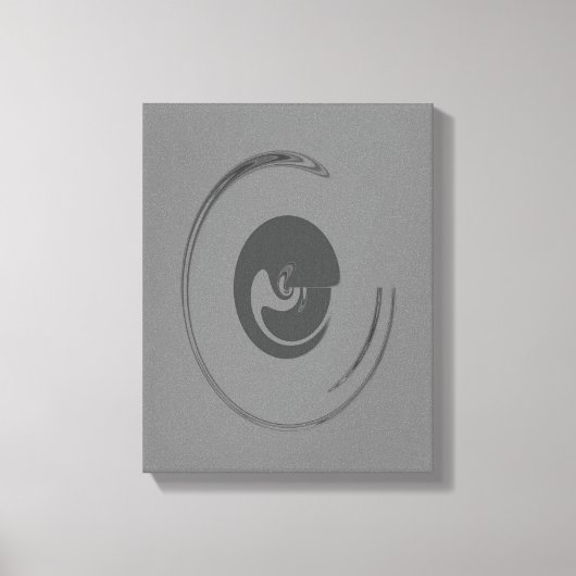 Vloeibare cirkels - Gewikkeld canvas (Voorkant)