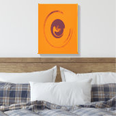 Vloeibare cirkels - Gewikkeld canvas (Insitu (Slaapkamer))