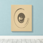 Vloeibare cirkels - Gewikkeld canvas (Insitu (Houten vloer))