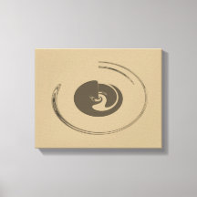 Vloeibare cirkels - Gewikkeld canvas