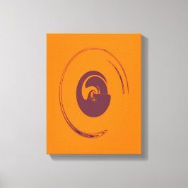 Vloeibare cirkels - Gewikkeld canvas Afdruk