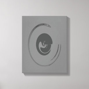 Vloeibare cirkels - Gewikkeld canvas Afdruk