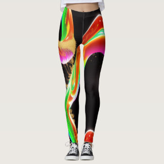 Vloeibare dromen: Mesmerizing Abstracte liquide Lu Leggings