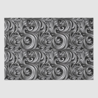 Vloeibare Elegantie - Metallic Zwart vloeibaar pat Tissuepapier
