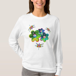 Vloeibare energie Psychedelische dragonfly T-shirt