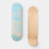 Vloeibare faux holografische israëlische textuur skateboard (Voorkant)