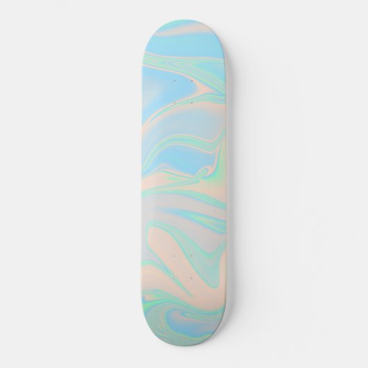 Vloeibare faux holografische israëlische textuur skateboard (Voorkant)