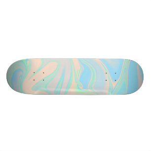 Vloeibare faux holografische israëlische textuur skateboard
