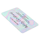 Vloeibare Faux Holografische Textuur Sneeuwvlokken Magneet (Rechterzijde)