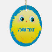 Vloeibare gele vogel keramisch ornament (Rechts)