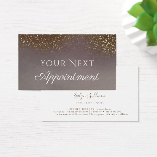 vloeibare glitter Appointment Card Visitekaartje (Bureau)