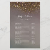 Vloeibare glitter ontwerp prijslijst flyer (Voorkant)